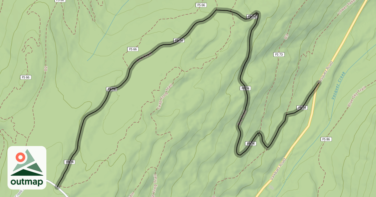 Map of D-4 Trail