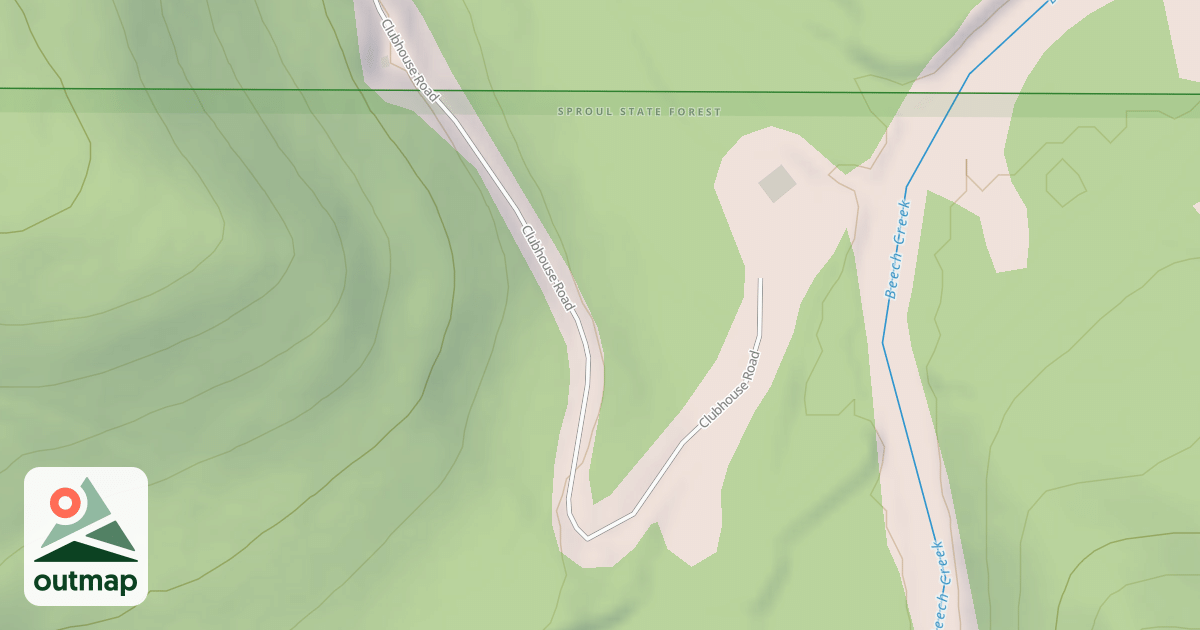 Map of Panther Snowmobile Trails