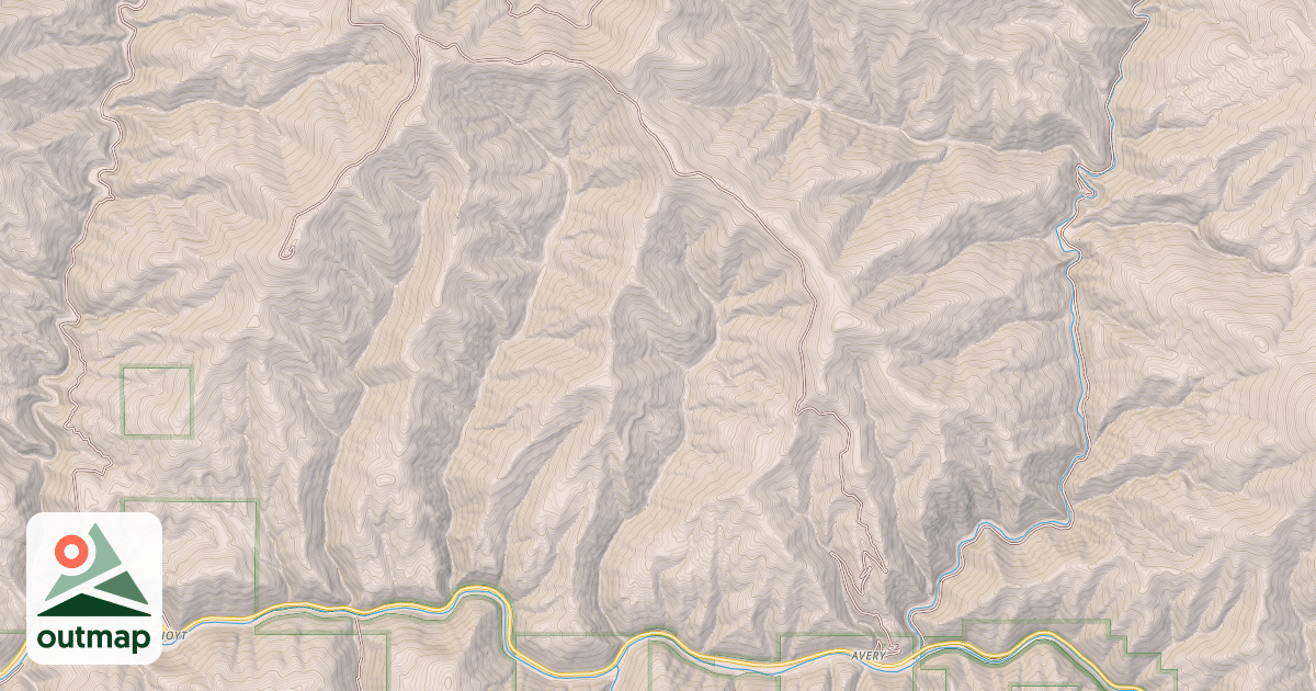 Map of DUNN PEAK