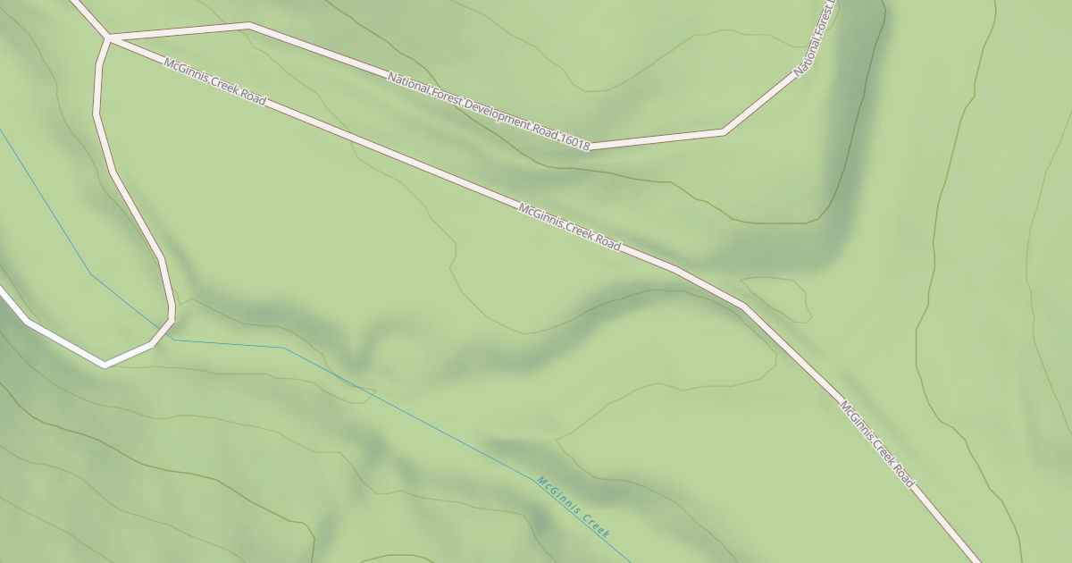 Map preview of MCGINNIS CREEK