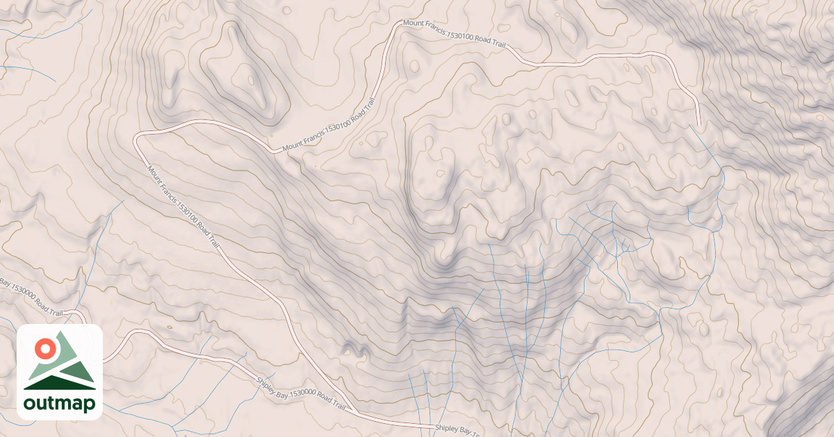 Map of Mount Francis  1530100 Road