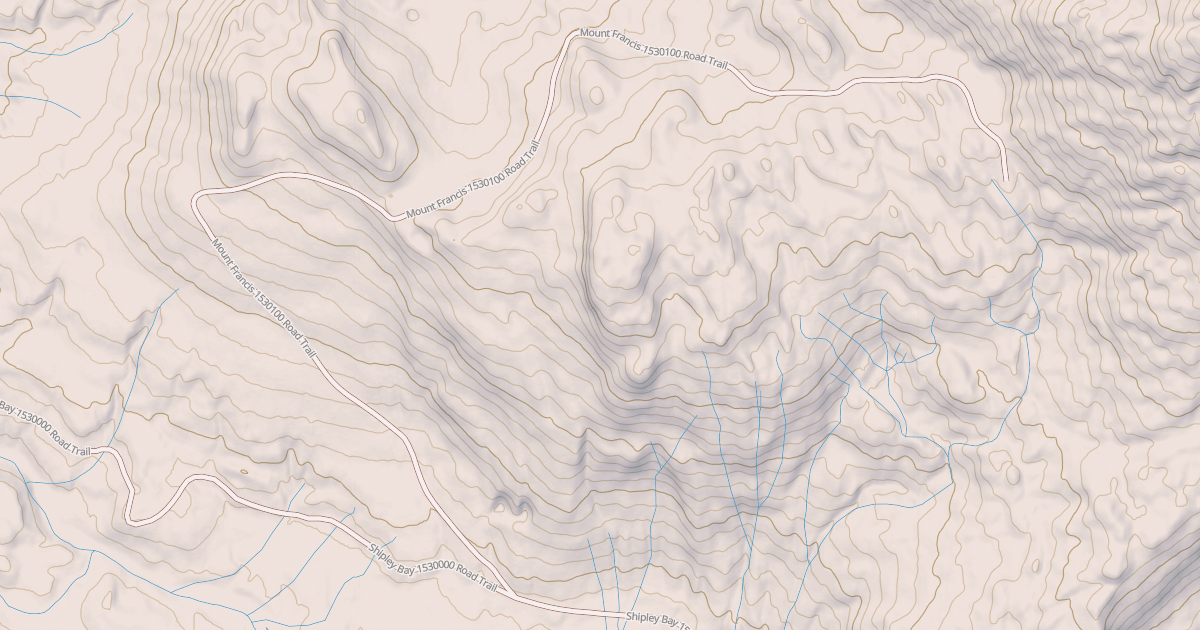 Map preview of Mount Francis  1530100 Road