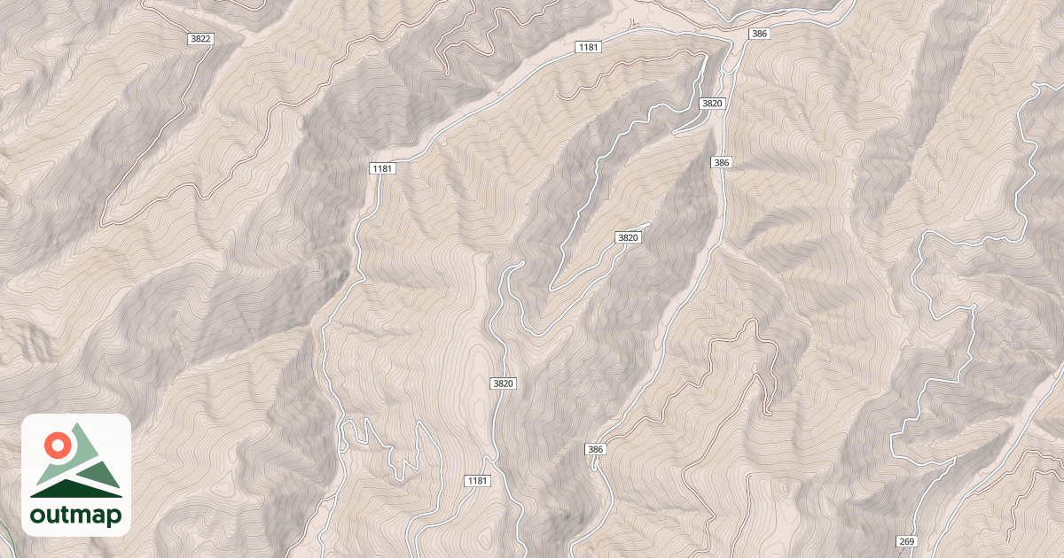Map of MIDDLE FORK BIG CREEK