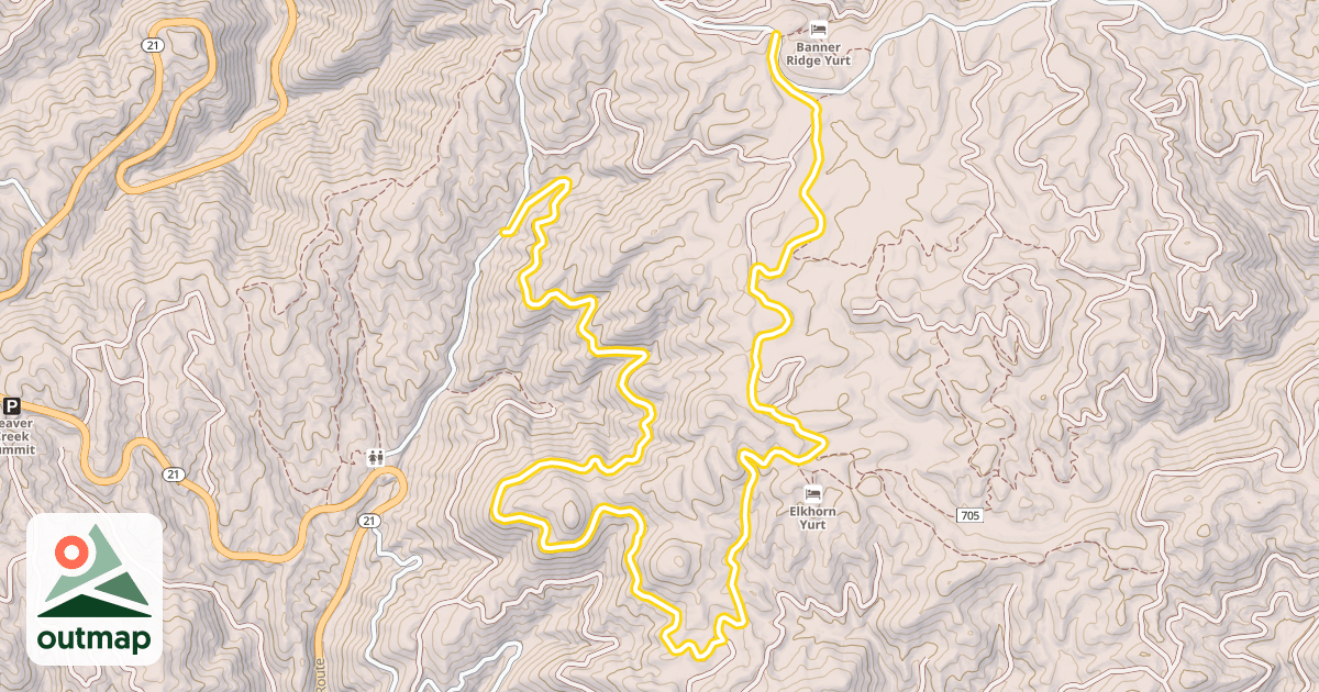 Map of Elkhorn Loop