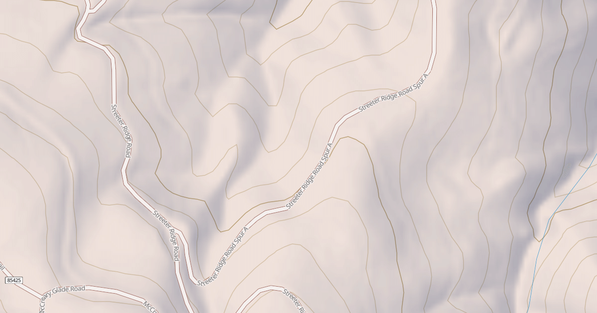Map preview of STREETER RIDGE SPUR A