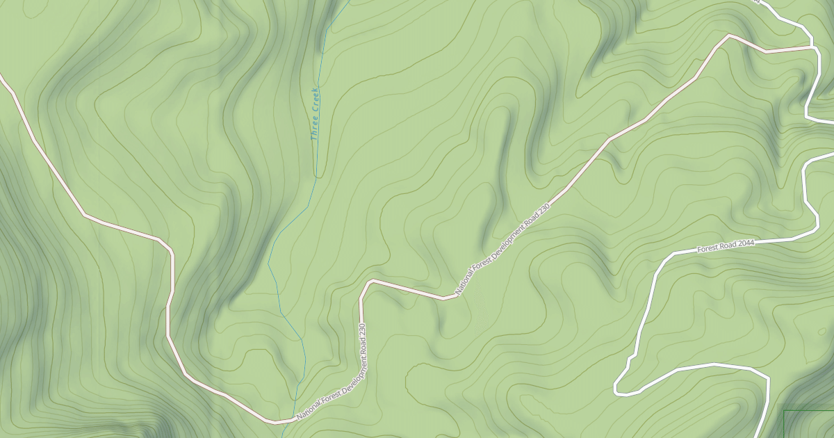 Map preview of GORDON LAKES RD