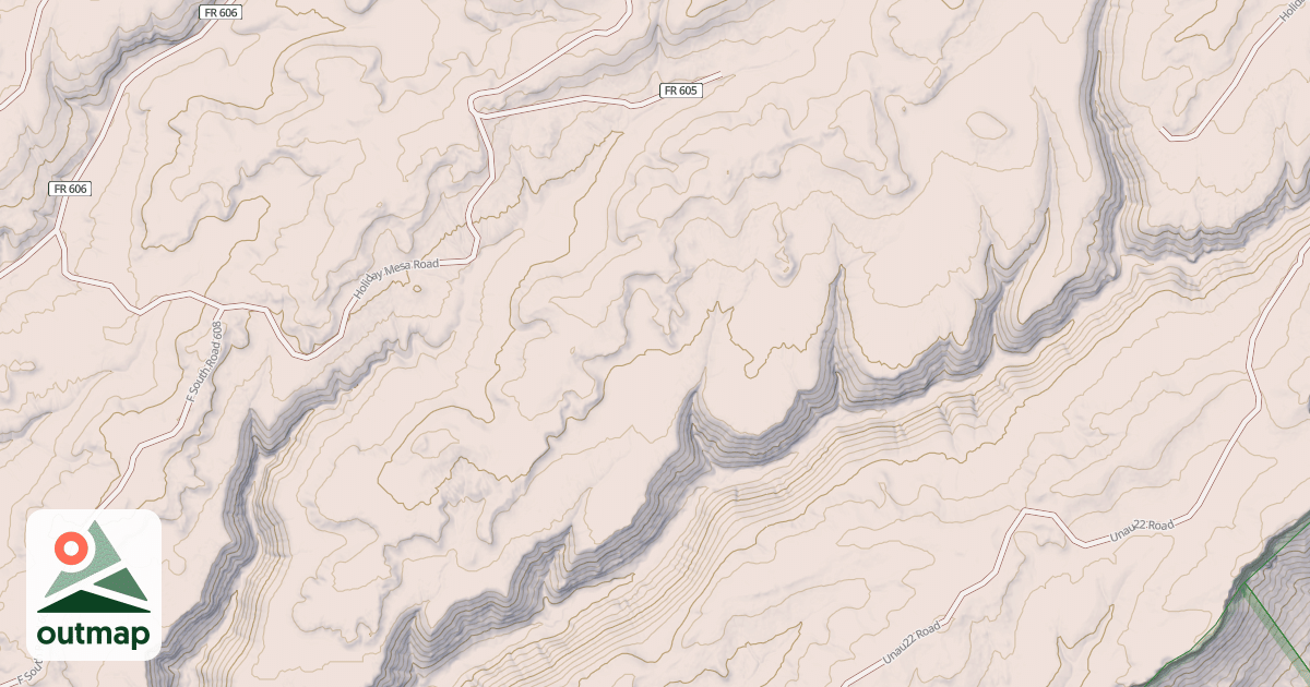 Map of HOLIDAY MESA