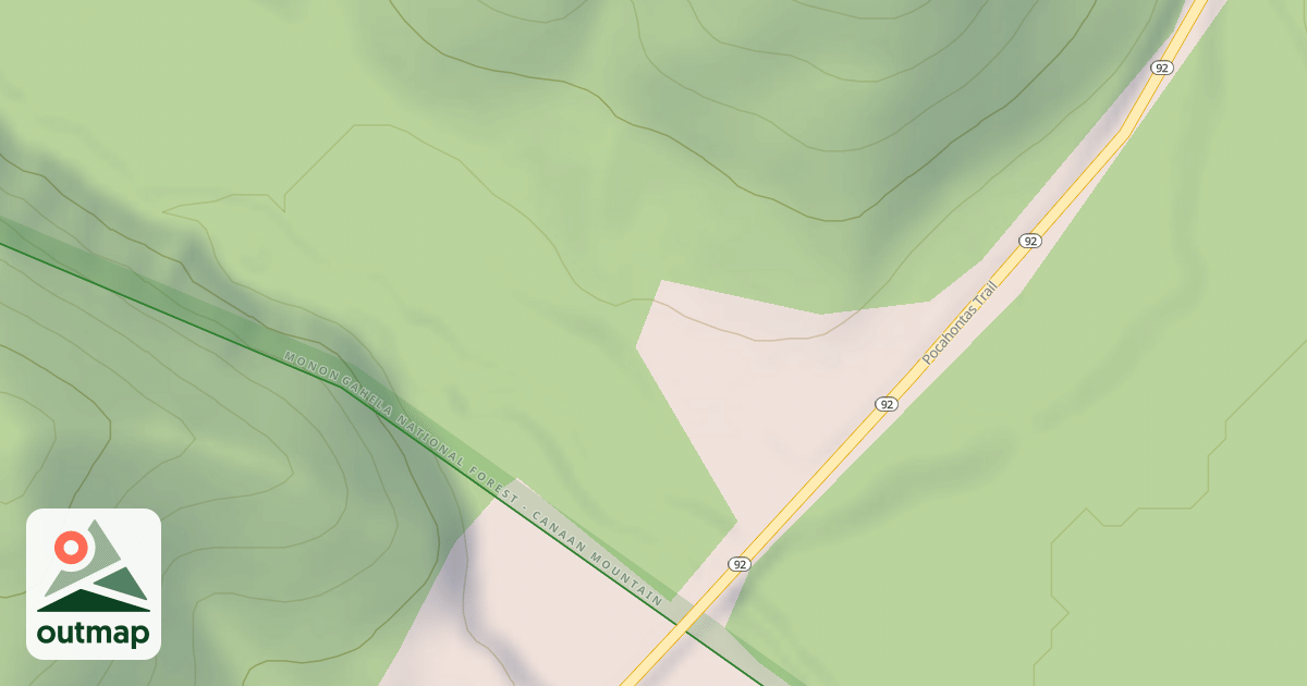 Map of BEAR BRANCH