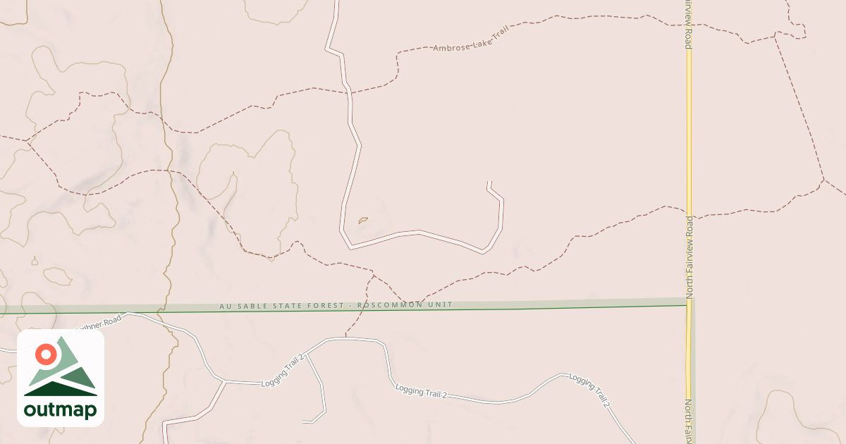 Map of Ambrose Lake Trail