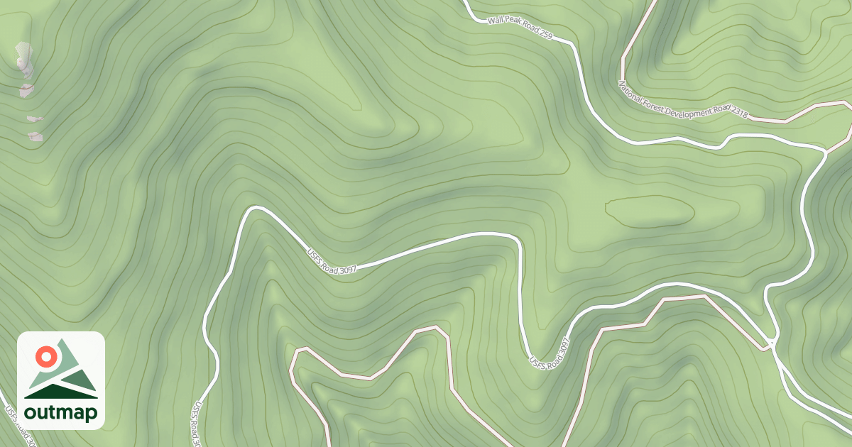 Map of USFS Motor Vehicle Use Map Trails 8955