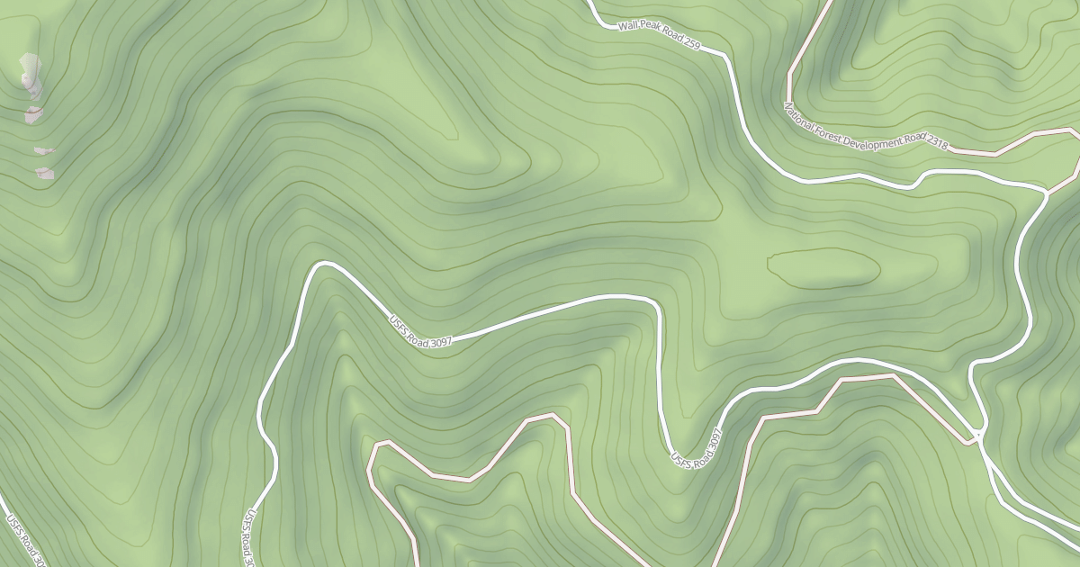 Map preview of USFS Motor Vehicle Use Map Trails 8955