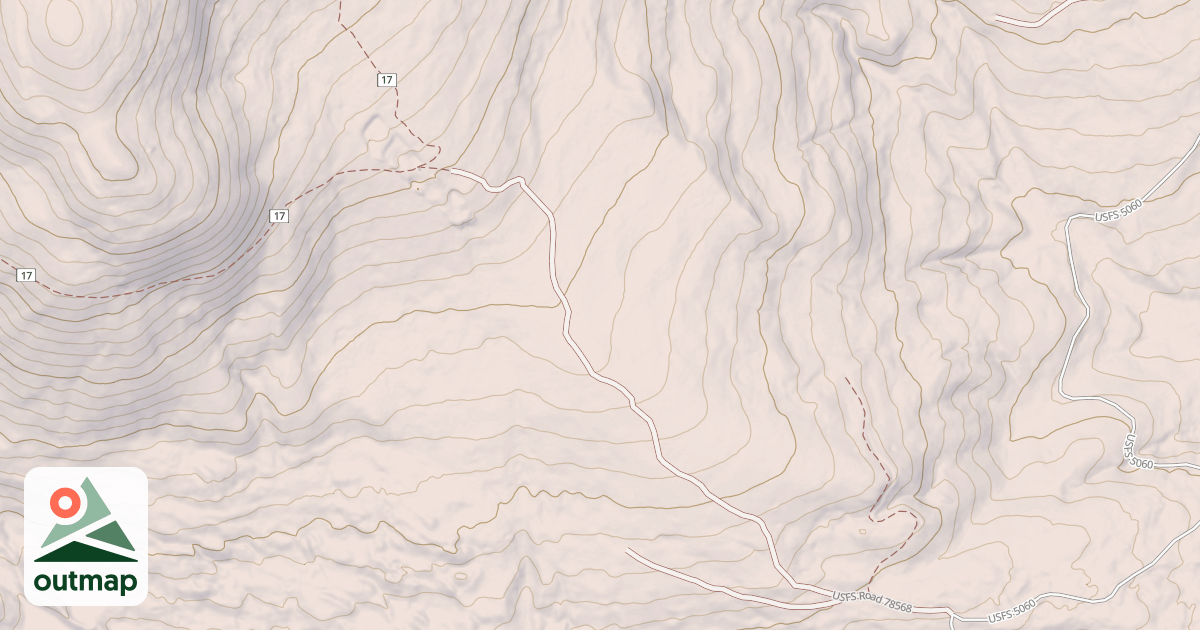 Map of USFS National Forest System Roads {F1E59A56-C675-4FC7-83ED-2B8DB2486719}