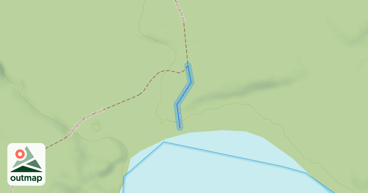 Map of Redington Pond Trail