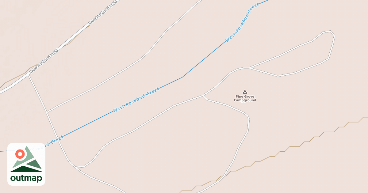 Map of PINE GROVE CAMPGROUND