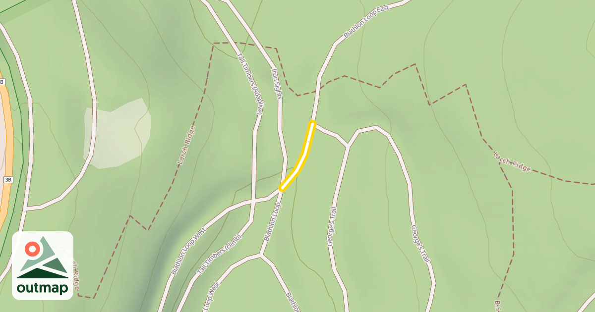 Map of Biathlon Loop East