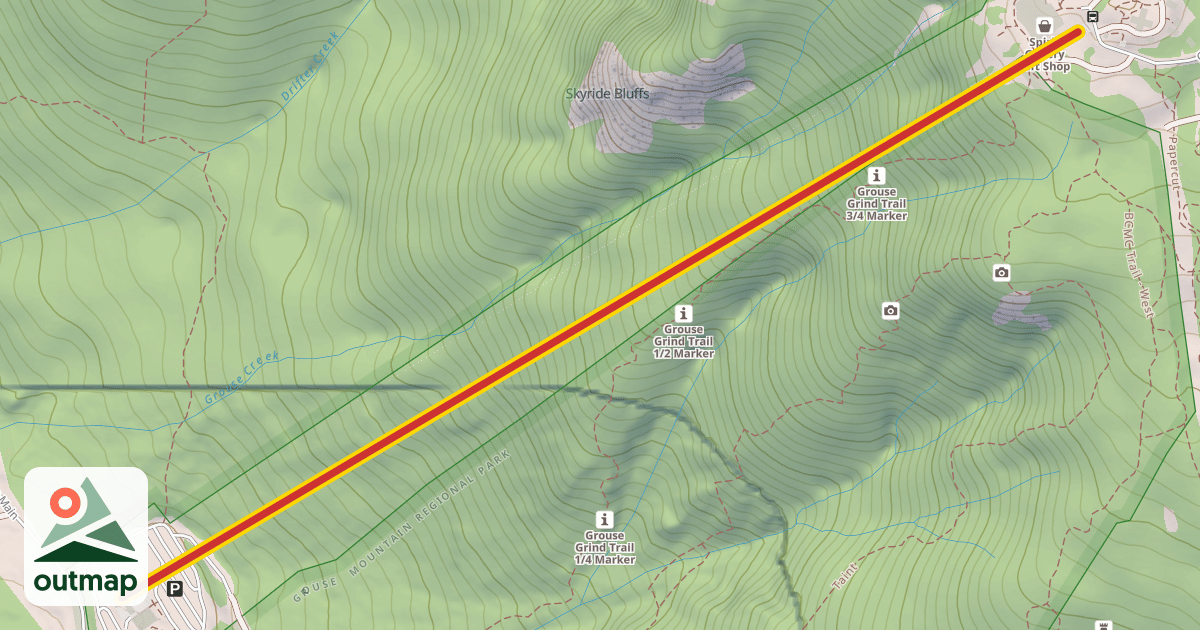 Map of Blue Grouse Gondola