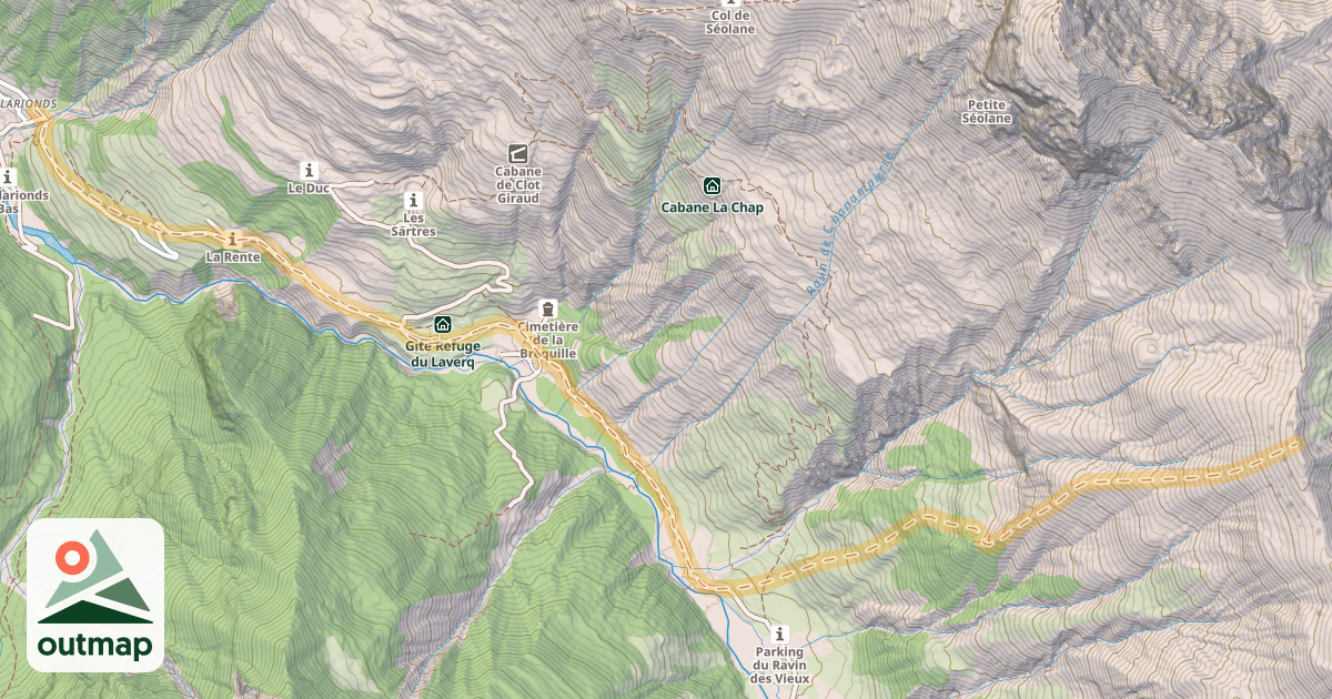 Map of La Riquista — Les Clarionds