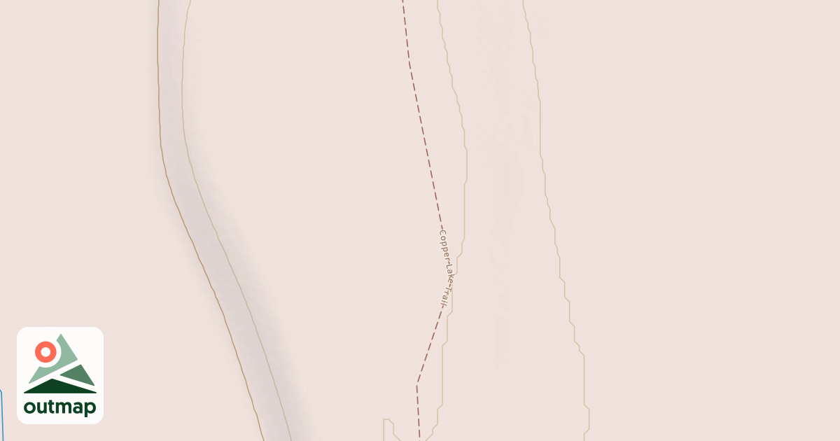 Map of Copper Lake Trail