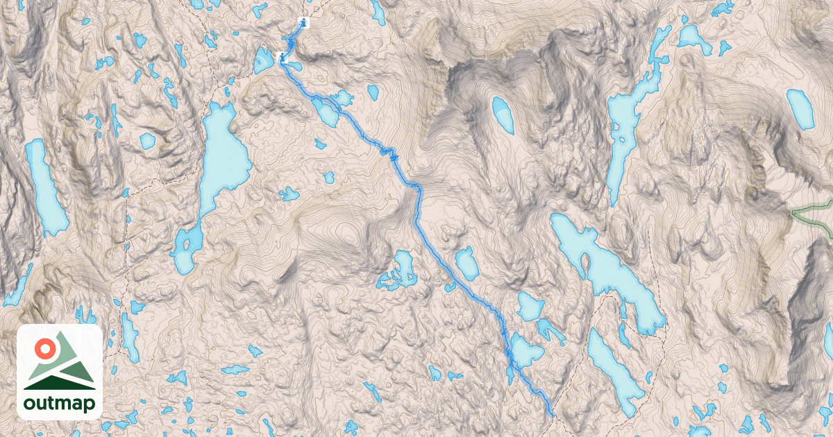 Map of Highline Trail / Continental Divide
