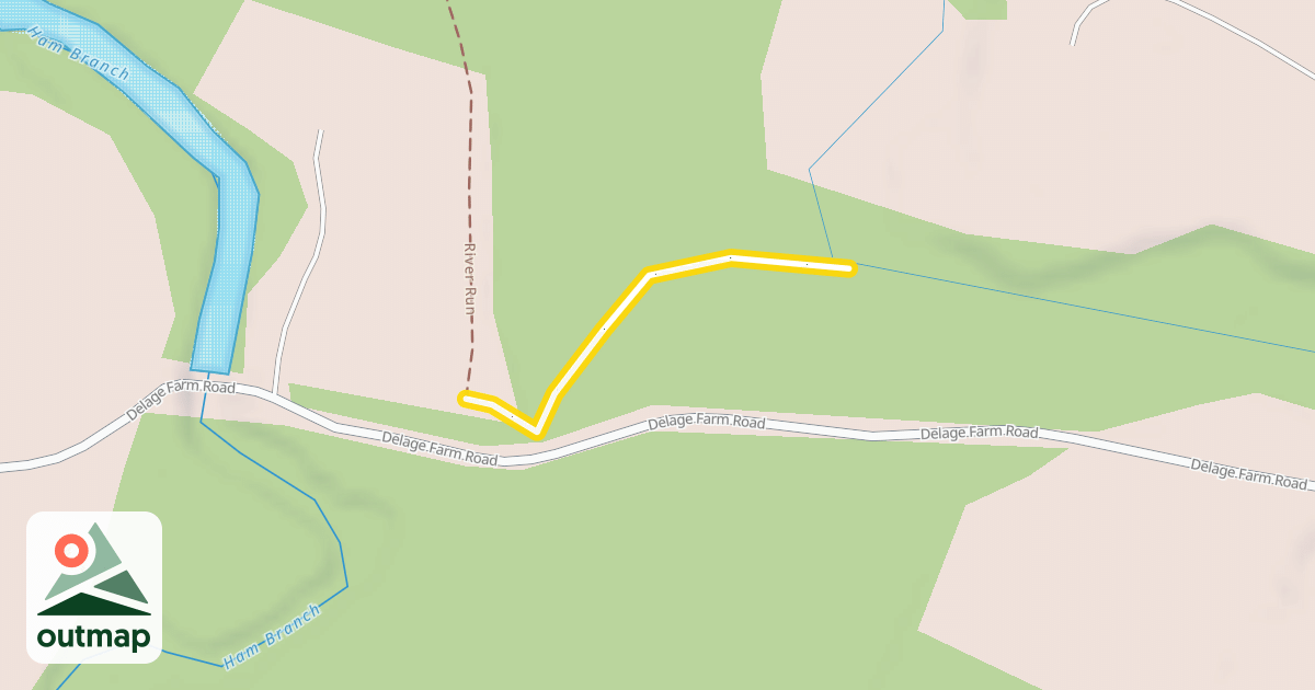 Map of Ham Branch Trail