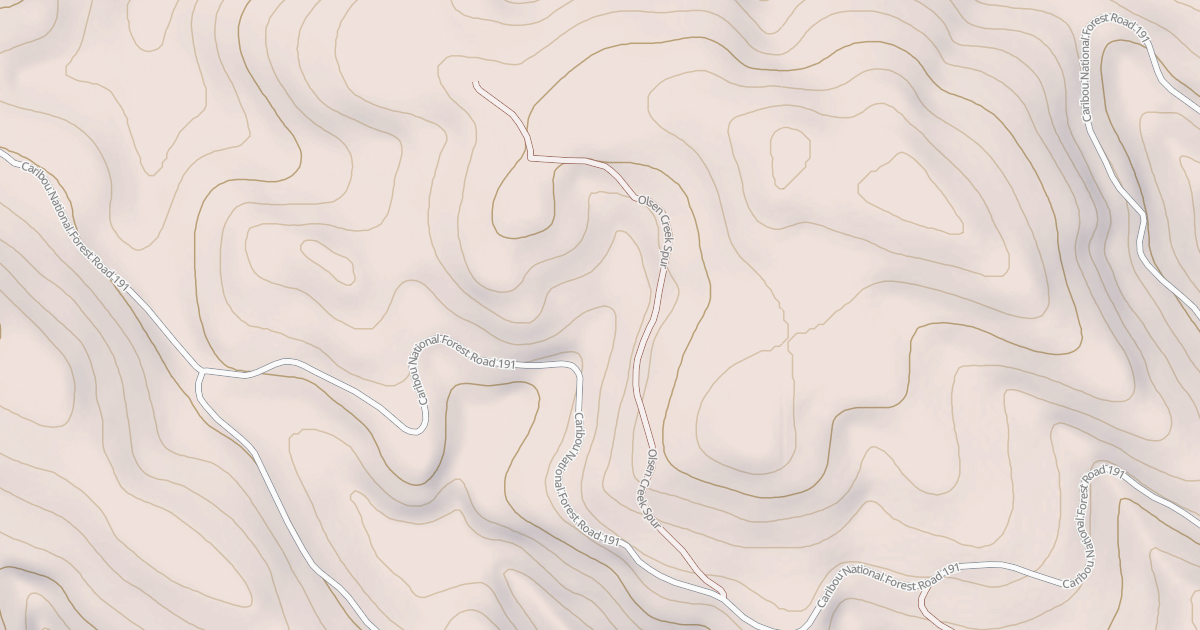 Map preview of Olsen Creek Spur