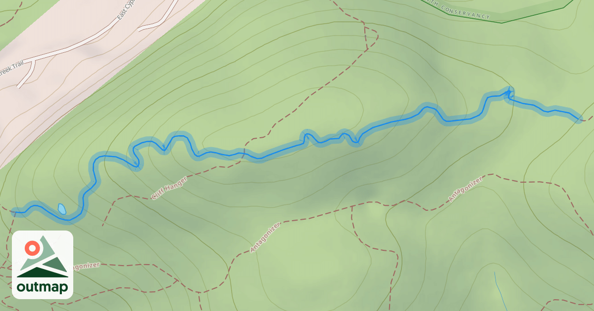 Map of Django Ridge