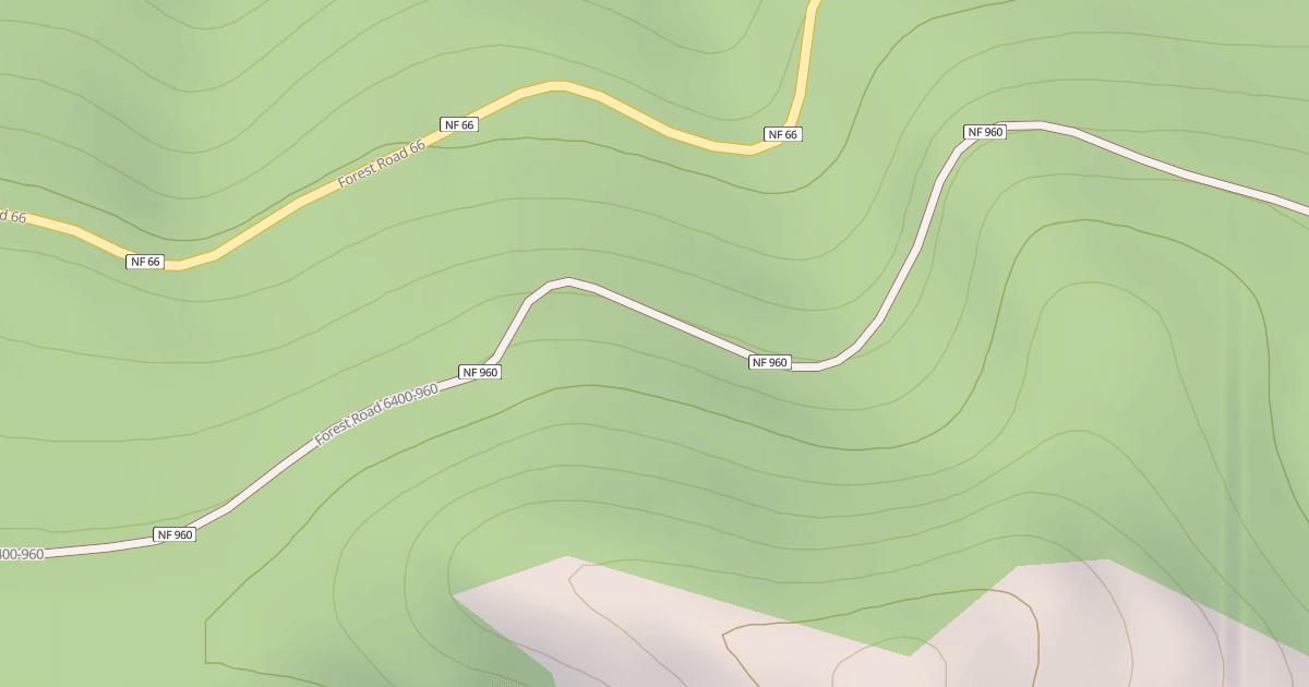 Map preview of USFS Motor Vehicle Use Map Roads {0427A752-BBD6-4004-81AE-064B94AFE1F5}