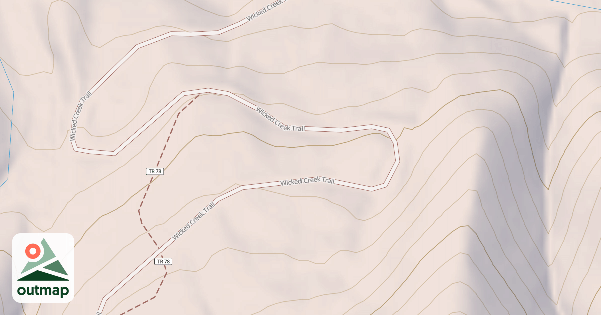 Map of Wicked Creek