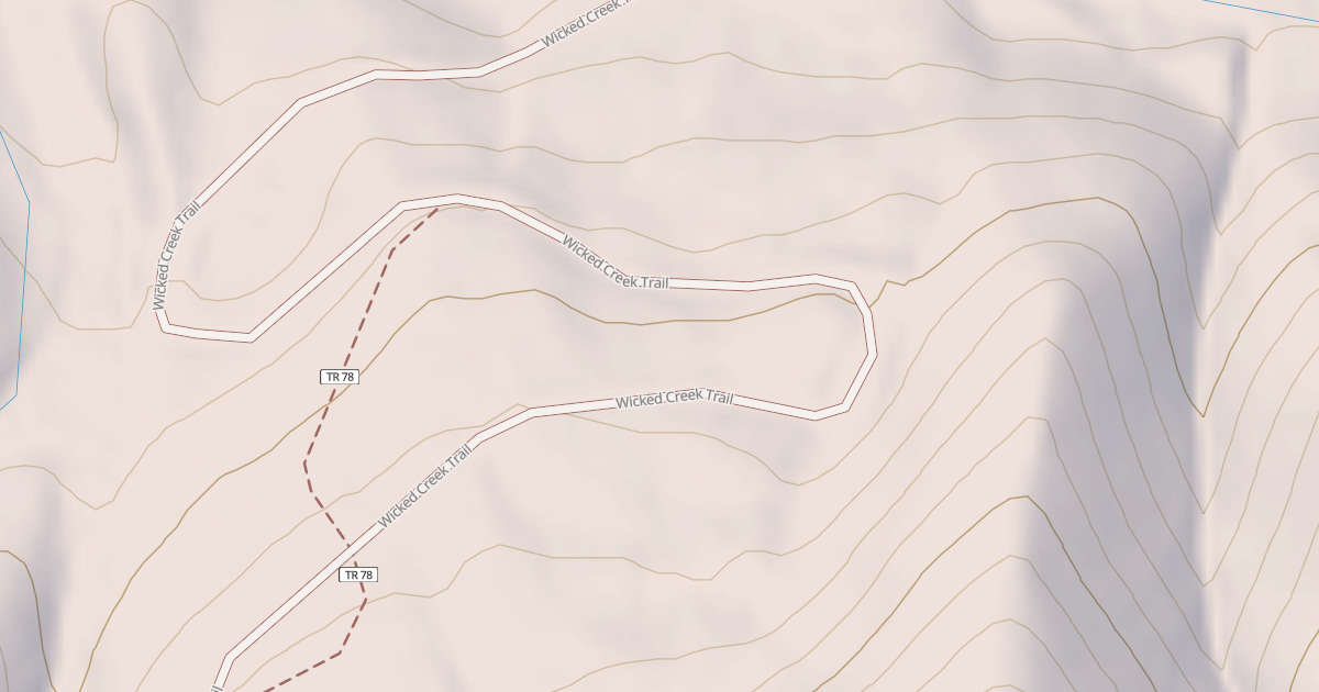 Map preview of Wicked Creek