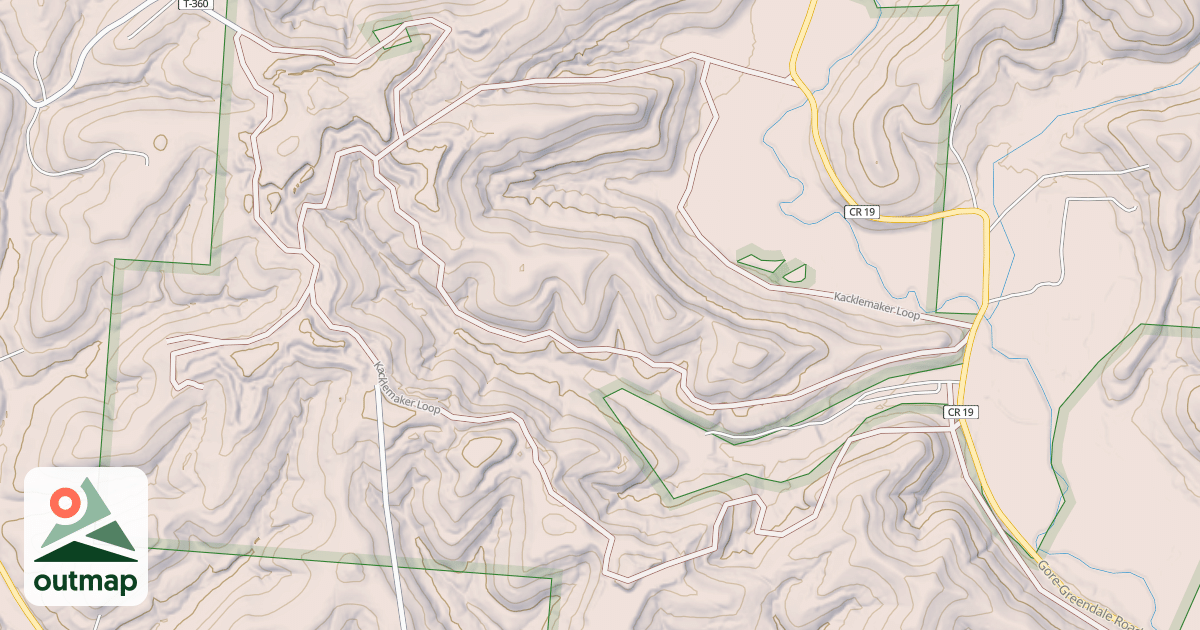 Map of Kacklemacker Loop