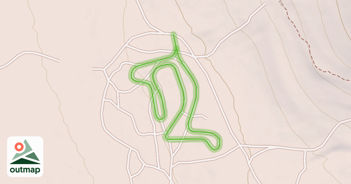 Map of The Pit of Karkoon Trail