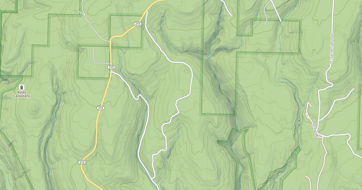 Map preview of USFS Motor Vehicle Use Map Roads {746F0E61-5178-4D9E-BF23-FEEAAE760E01}