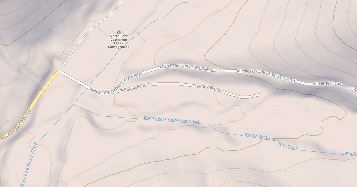 Map preview of USFS National Forest System Roads {94C8ED11-428F-4B6E-8D65-2DE26F7AC6A1}