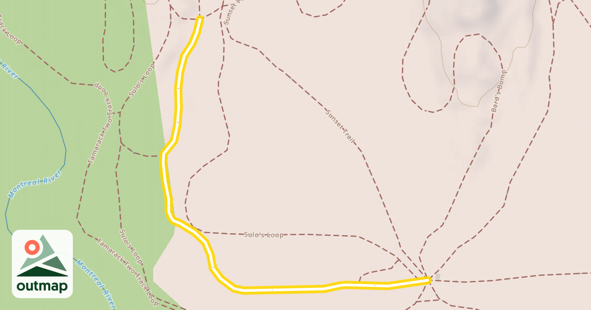 Map of Tamarack Two-Track Loop