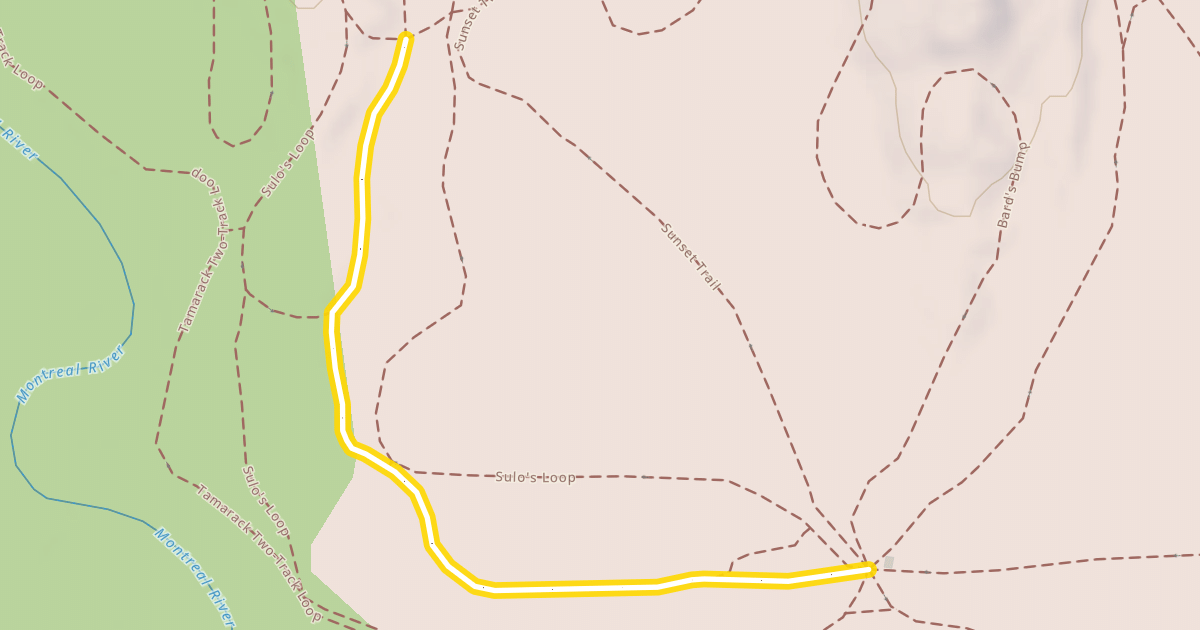 Map preview of Tamarack Two-Track Loop