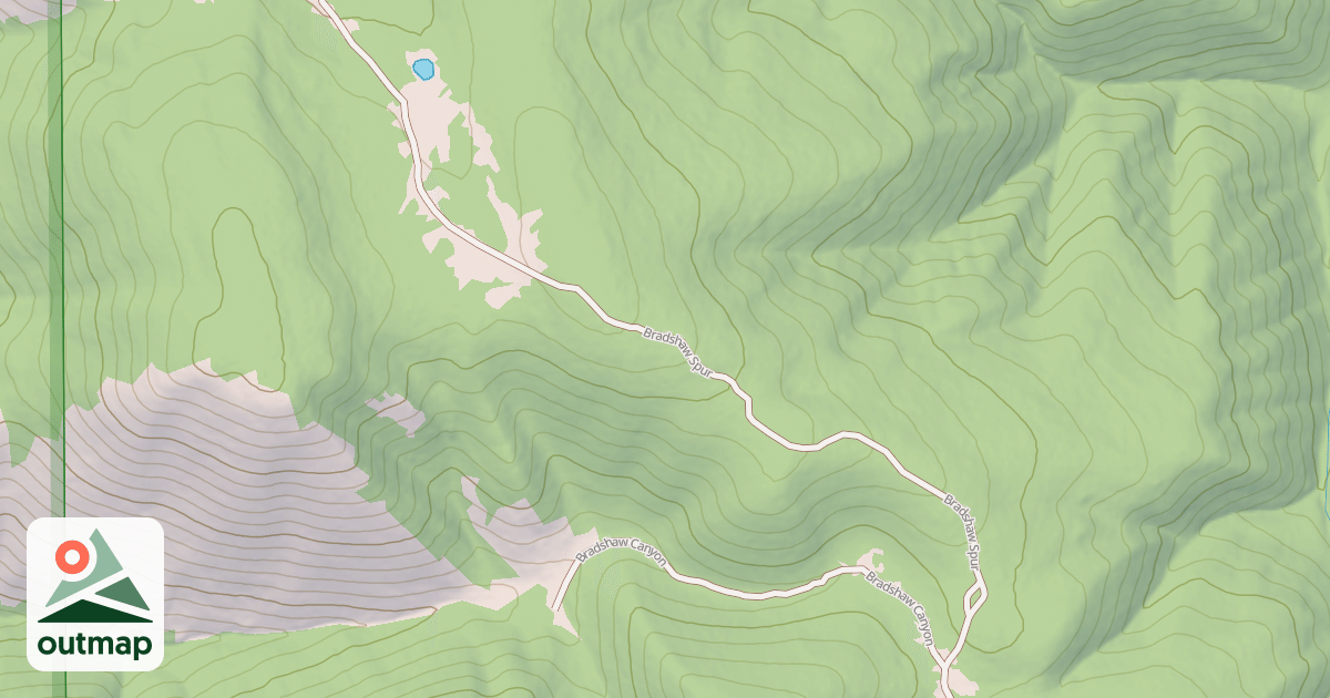 Map of BRADSHAW SPUR