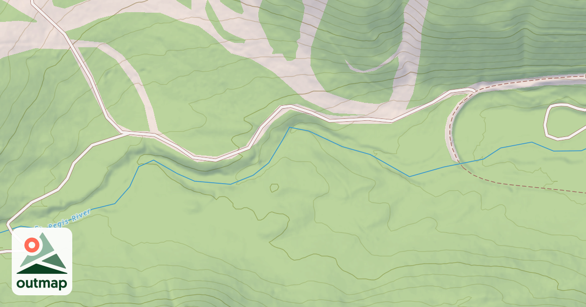 Map of SAINT REGIS BASIN