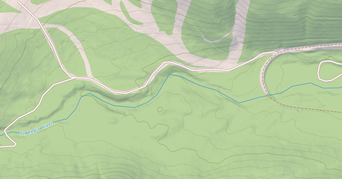 Map preview of SAINT REGIS BASIN