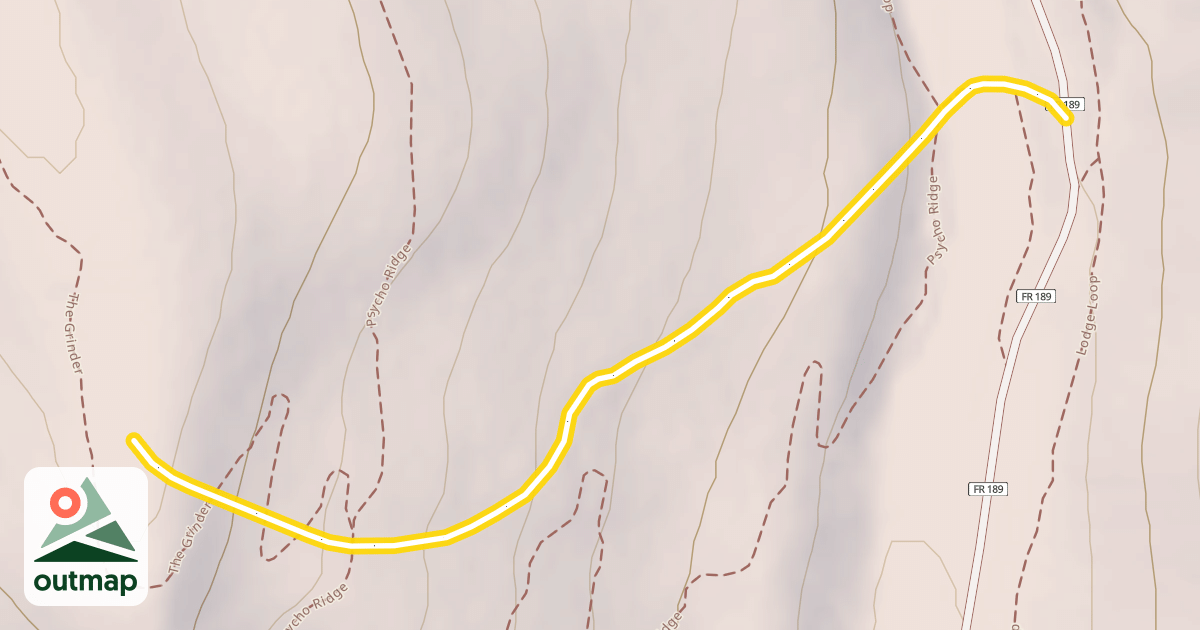 Map of Psycho Downhill
