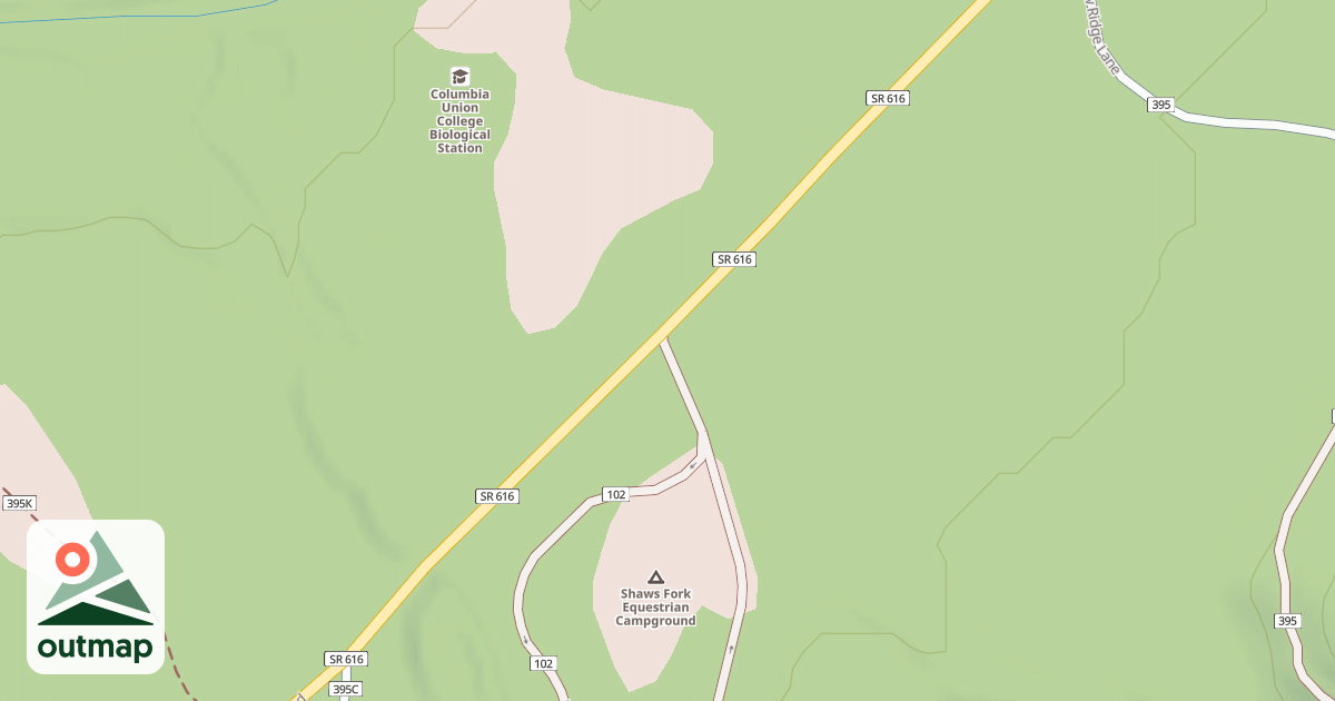 Map of SHEN. MTN. HORSE CAMP