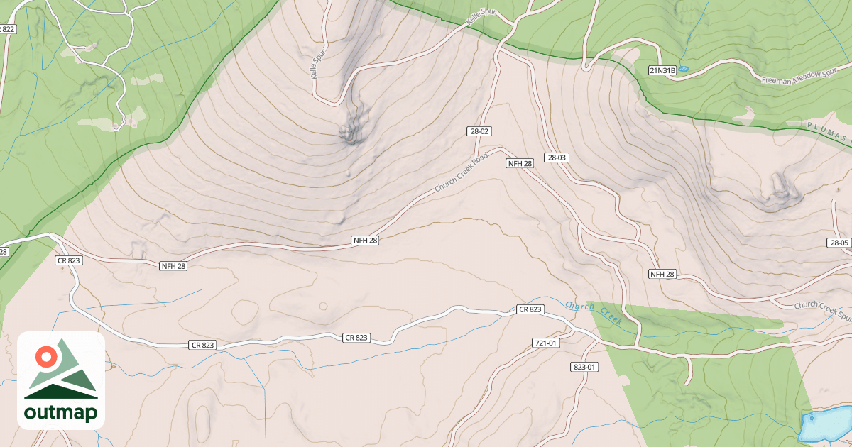 Map of CHURCH CREEK