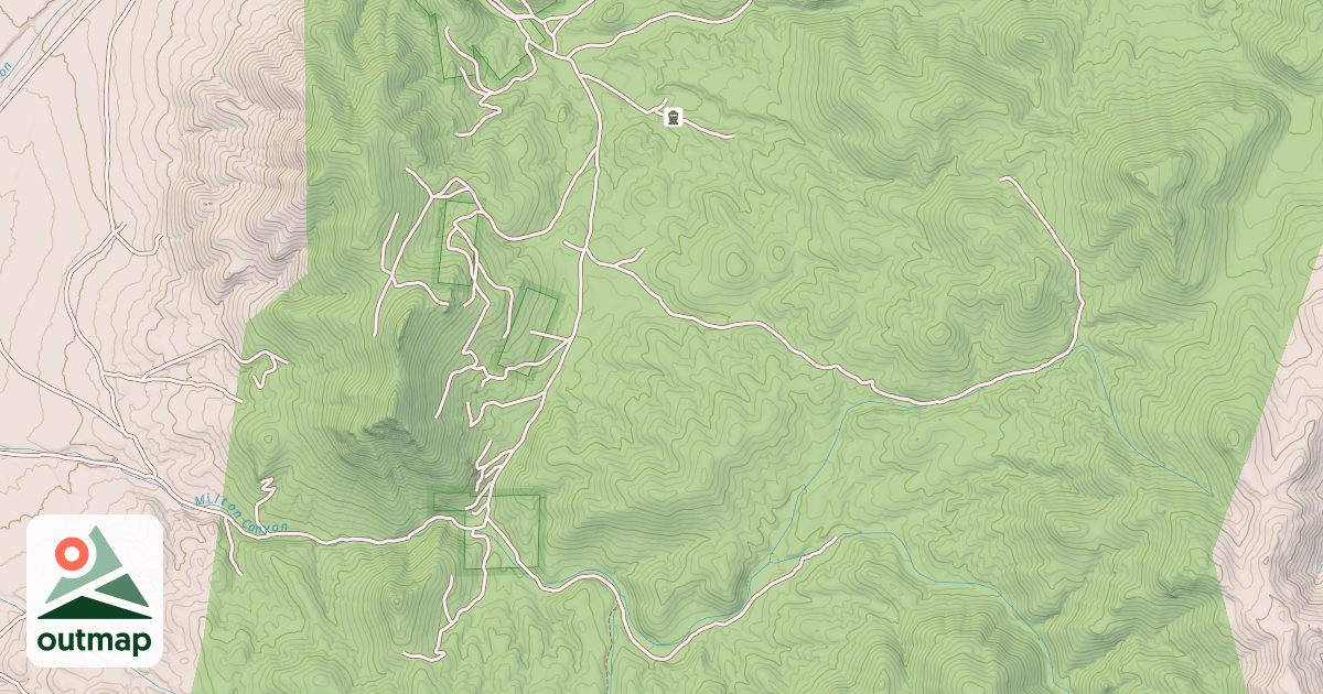 Map of MILTON CANYON