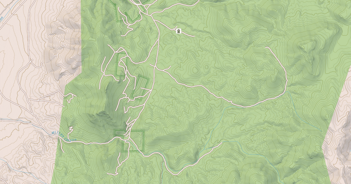 Map preview of MILTON CANYON