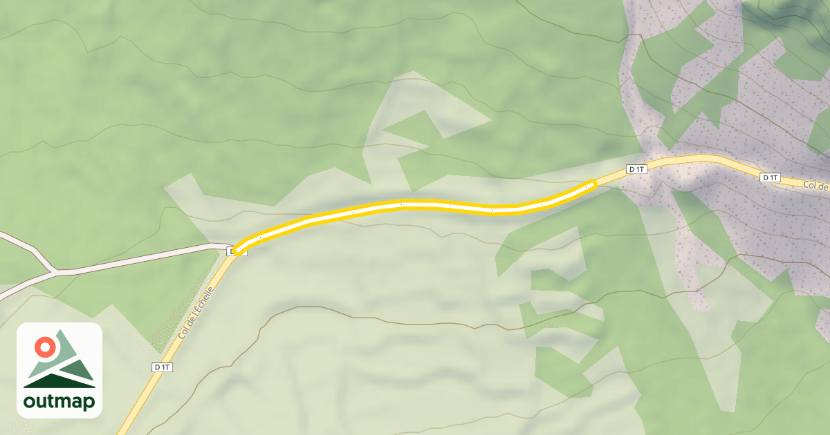 Map of Col de l'Échelle