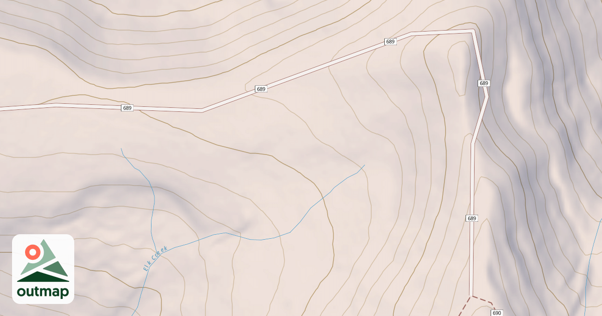 Map of ELK CREEK
