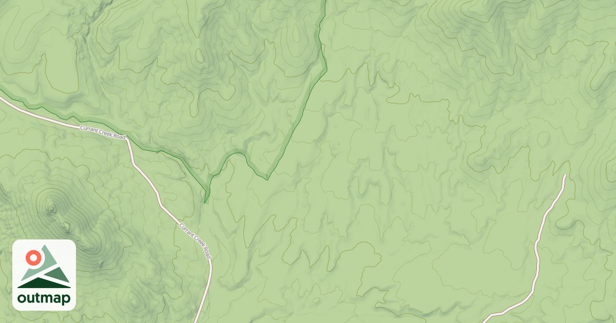 Map of NORTHEAST CURRANT CREEK