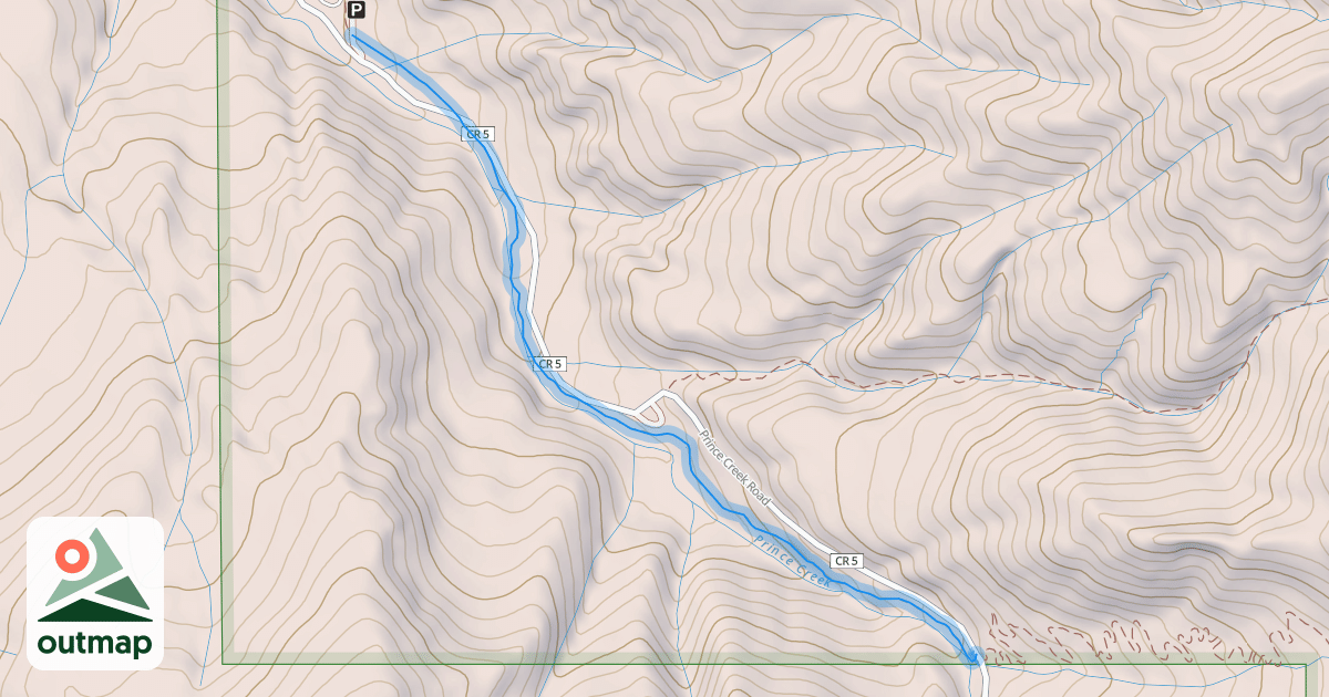 Map of Creek Side Trail (Skill Saw)