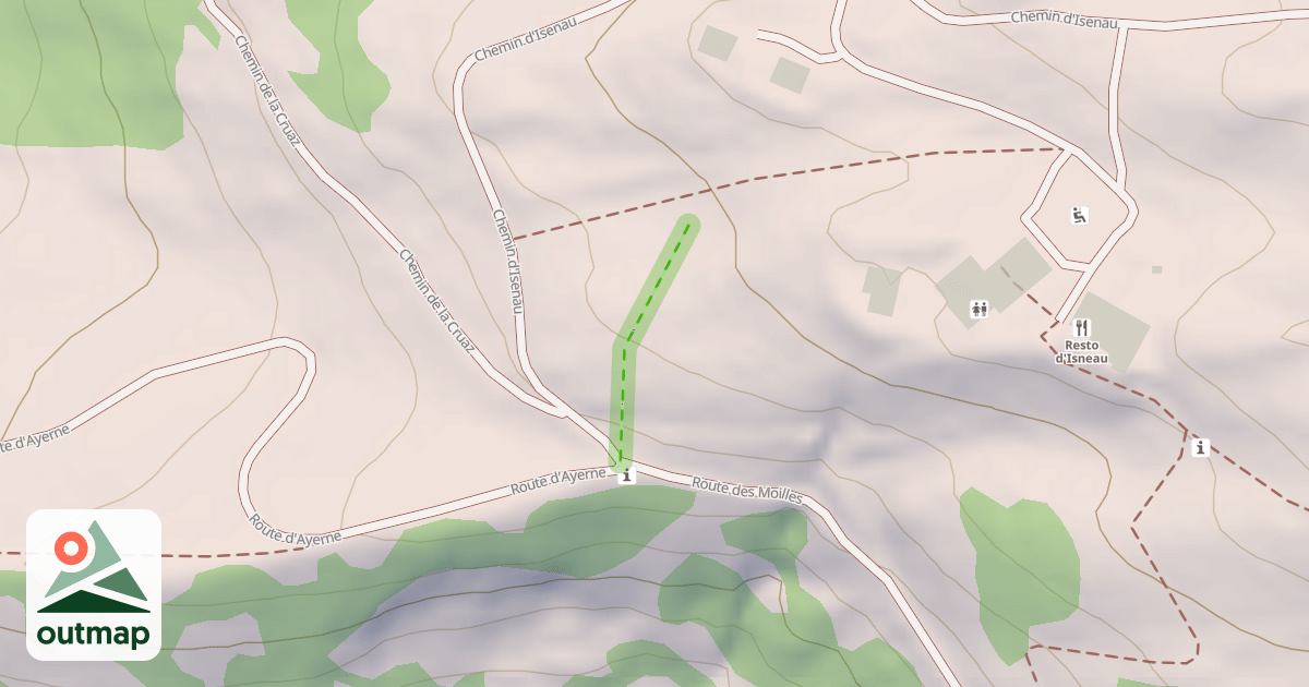 Map of (abandonné) piste