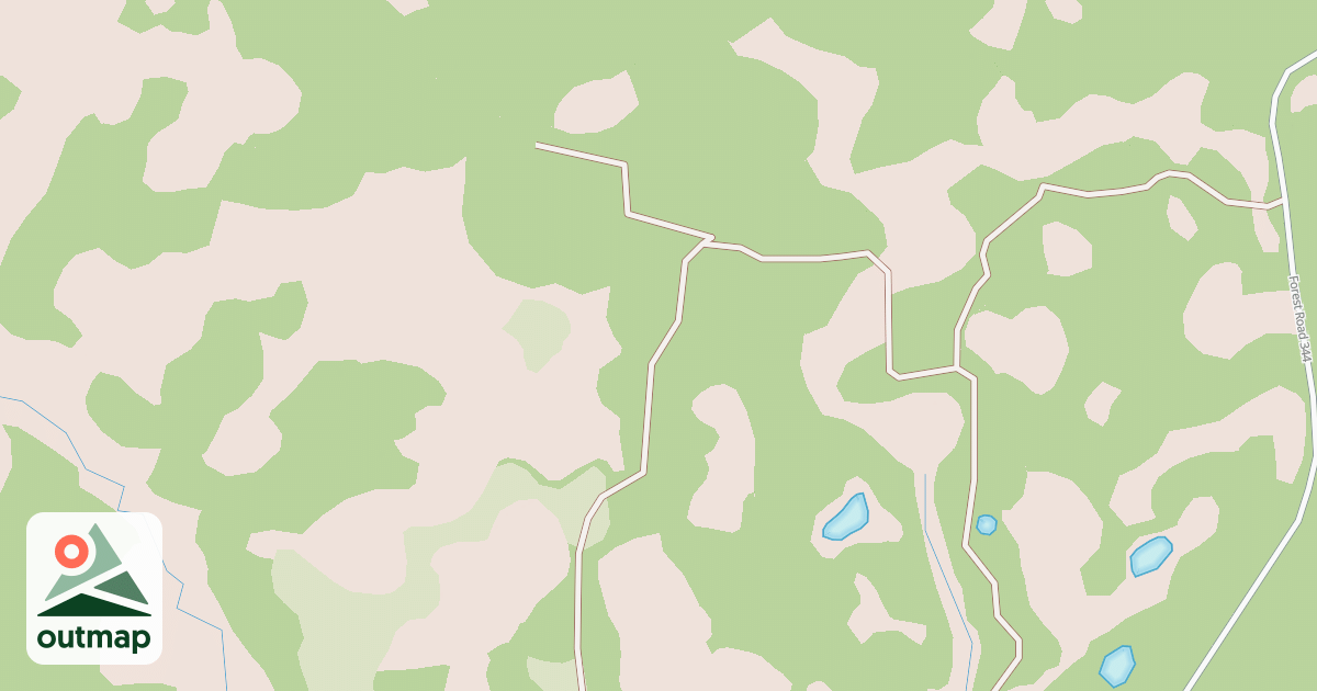 Map of USFS Motor Vehicle Use Map Roads {D5AFC4D3-22C5-4F3C-8280-98F74ECF756D}