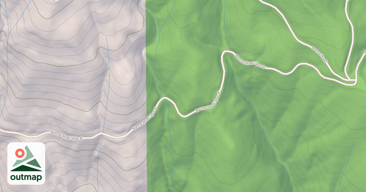 Map of BURMA ROAD SPUR B